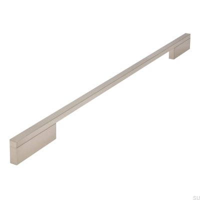 Langer Möbelgriff 2110 384/480 Aluminium Silber gebürstet
