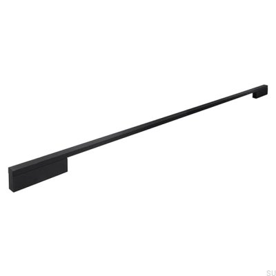Möbelgriff lang 2110 640/736 Aluminium Schwarz Matt