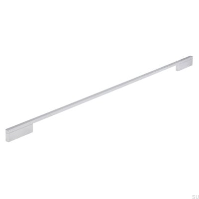 Möbelgriff lang 2110 640/736 Aluminium Chrom Poliert