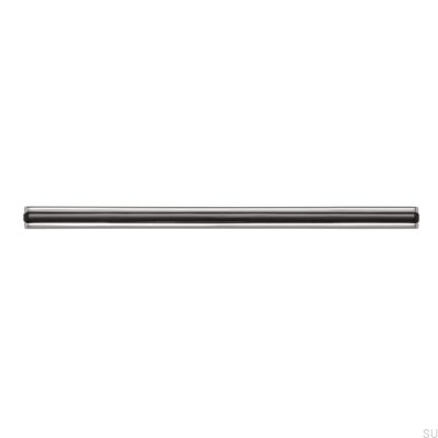 Langer Möbelgriff 2170 128/160 Chrom Poliert mit Schwarz