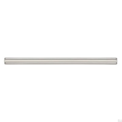 Langer Möbelgriff 2170 128/160 Chrom Poliert mit Weiß