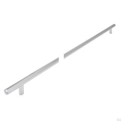Möbelgriff lang 885 736 Chrom glänzend