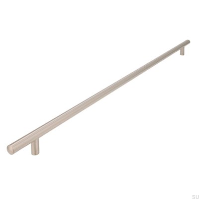Länglicher Möbelgriff 885 480 Silber gebürstet