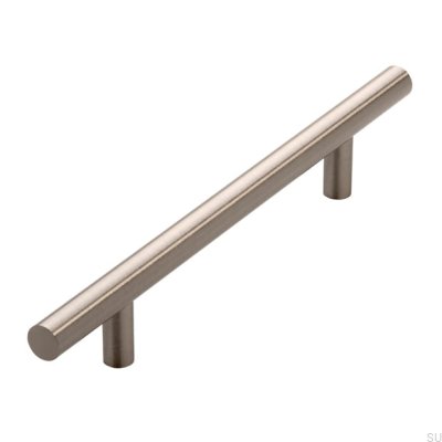 Langer Möbelgriff 885 128 Silber gebürstet