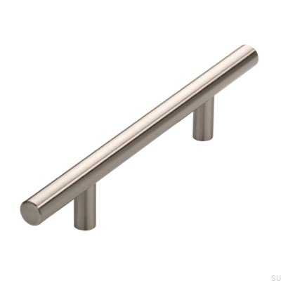 Länglicher Möbelgriff 885 96 Silber gebürstet