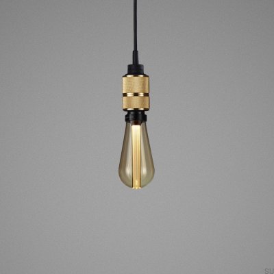 Hängelampe ohne Schirm, 1,0 cm, Haken, S, 2 m, Messing