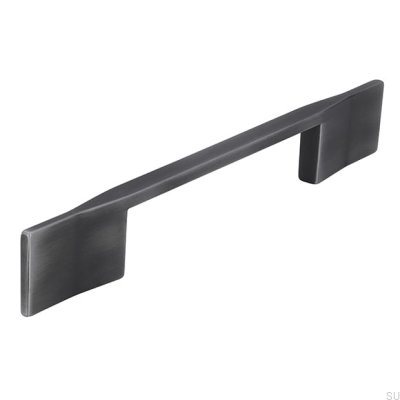 Länglicher Möbelgriff 2197 128 Antik Silber