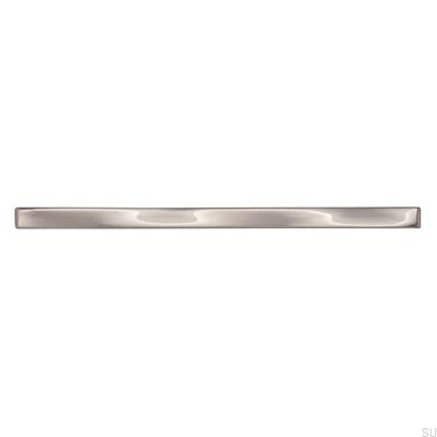 Länglicher Möbelgriff 2210 128 Silber gebürstet
