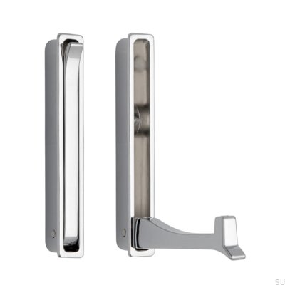 Einbau-Möbelbügel 2227 Chrom glänzend
