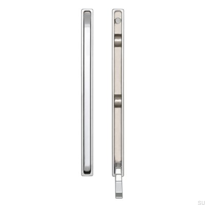 Einbau-Möbelbügel 2227 64 Chrom glänzend