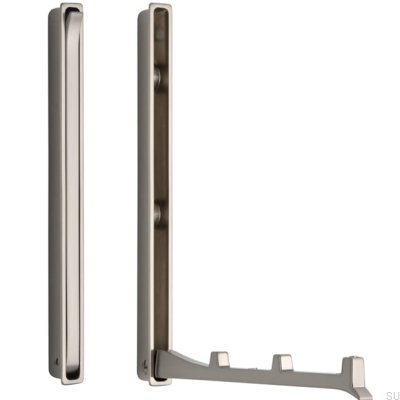 Einbau-Möbelaufhänger 2227 64 Silber gebürstet