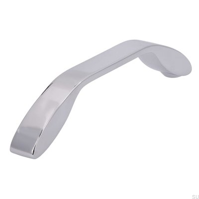 Möbelgriff lang 2266 128 Chrom glänzend
