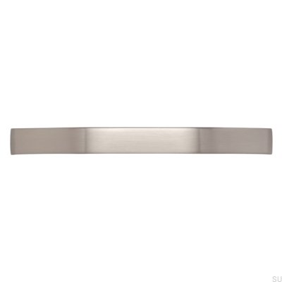 Länglicher Möbelgriff 2266 128 Silber gebürstet
