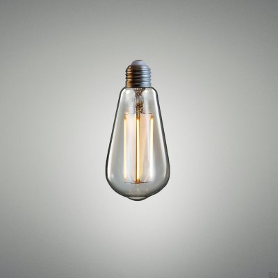 E27 3,5-W-LED-Lampe in Tropfenform, bernsteinfarben, mit Helligkeitsregelung