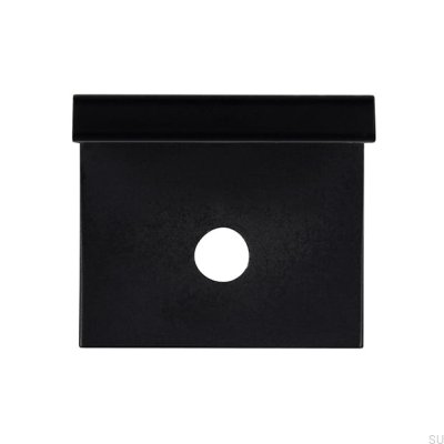 Möbelgriff Edge 2446 Alu Schwarz Matt