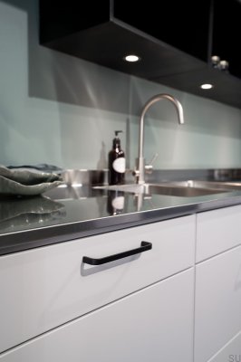 Langer Möbelgriff Grace 160 Metall Schwarz Matt