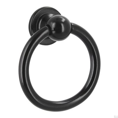 Runder Möbelgriff 2499 Metall Schwarz Matt