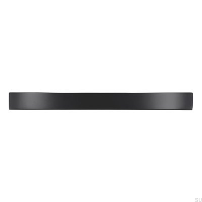 Möbelgriff lang 2502 128 Metall Schwarz Matt