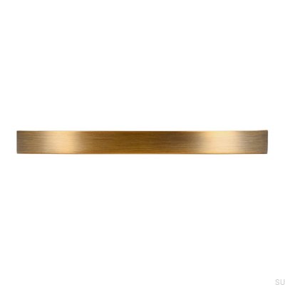 Länglicher Möbelgriff 2502 128 Antik Gold Gebürstet