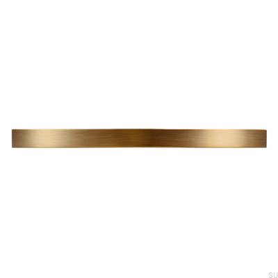 Länglicher Möbelgriff 2502 160 Antik Gold Gebürstet
