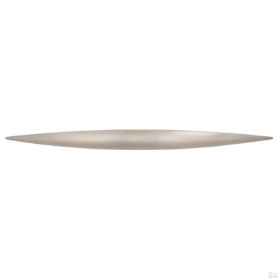 Länglicher Möbelgriff 809 128 Silber gebürstet