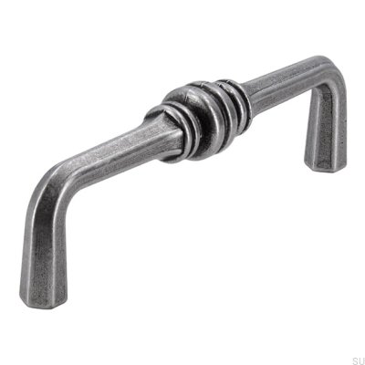Länglicher Möbelgriff 563 96 Antik Silber