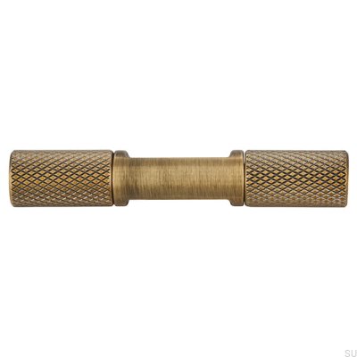 Möbelknopf T-Bar 2509 Antik Gold gebürstet