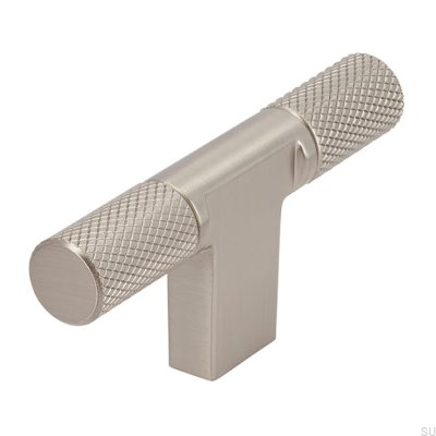 Möbelknopf T-Bar 2509 Silber gebürstet