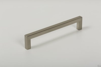 Länglicher Möbelgriff U 0056 160 Nickel gebürstet