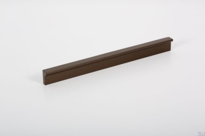 Winkel 600 Möbelgriff länglich Aluminium Metallic Braun