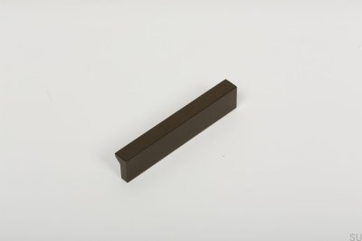 Winkel 100 Möbelgriff länglich Aluminium Metallic Braun