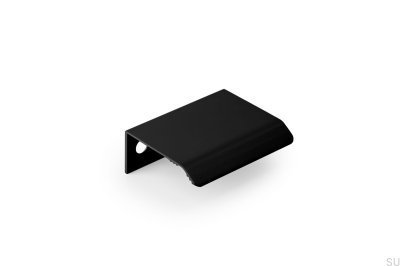 Kurve 32 Kanten Möbelgriff. Aluminium Schwarz
