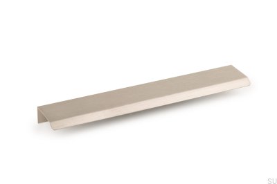 Curve 128 Edge Möbelgriff, Aluminium Silber