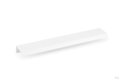 Kurve 128 Rand Möbelgriff, Aluminium Weiß