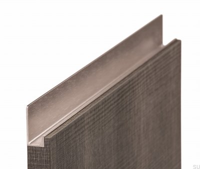 Edge Möbelgriff Jey 1197 Aluminium Silber