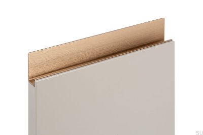 Jey 197 Kantenmöbelgriff Aluminium Gold Cava