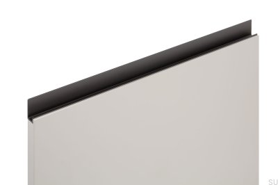 Kantenmöbelgriff Jey 447 Aluminium Schwarz