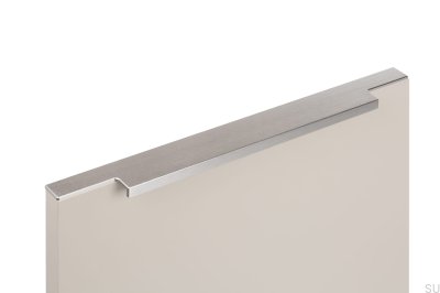Edge Möbelgriff Linear 347-1 Aluminium Silber