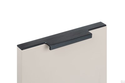 Möbelkante Möbelgriff Linear 147-1 Metall Schwarz Matt