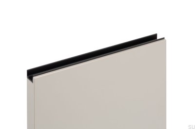 Möbelkantengriff Jey2 147 Aluminium schwarz