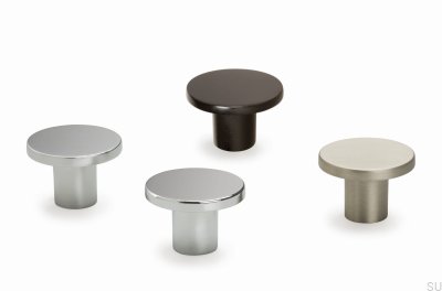 Möbelknopf Como Silber Chrom poliert