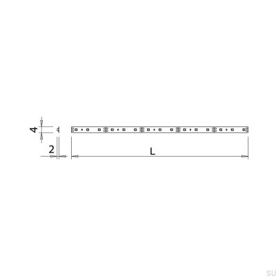 Led Flexy-Streifen 2216 1000 24V 19,2W