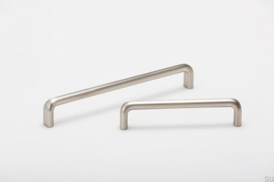 Langer Möbelgriff Redo 128 Nickel gebürstet