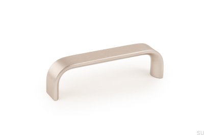 Sense Mini 96 länglicher Möbelgriff, gebürstetes Silber