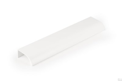 Ona 128 Edge Möbelgriff Aluminium Weiß