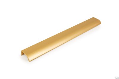 Ona 256 Edge Möbelgriff, gebürstetes Gold eloxiert