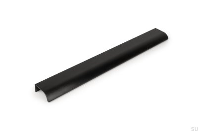 Ona 256 Edge Möbelgriff Aluminium Schwarz Eloxiert