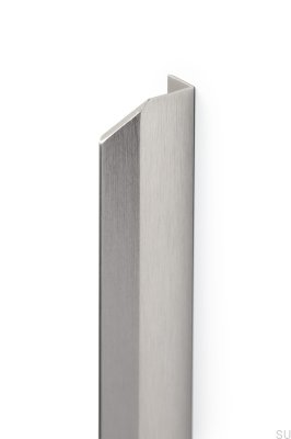 Möbelgriff mit Rand von Vann 1200. Silber Gebürstetes Aluminium