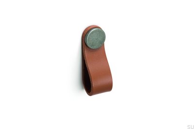 Möbelgriff Flexa 70 Leder Beige mit Dose