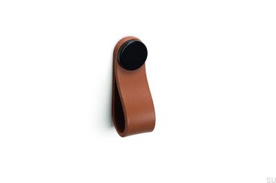 Möbelgriff Flexa 70, Leder beige mit schwarz